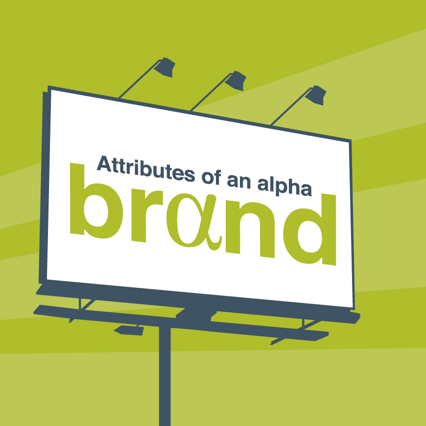 brand attributes alpha brand